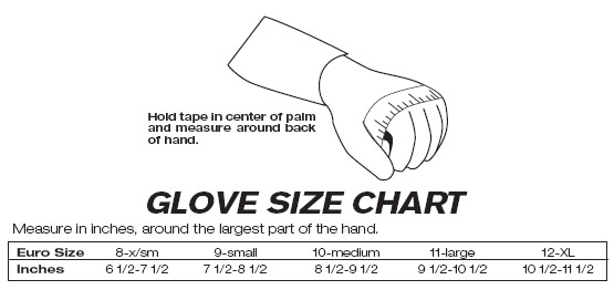 Oakley Glove Size Chart